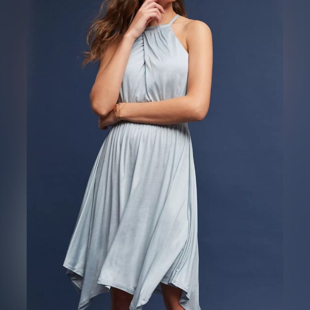 Moulinette Soeurs Light Blue Rochelle Halter Dress